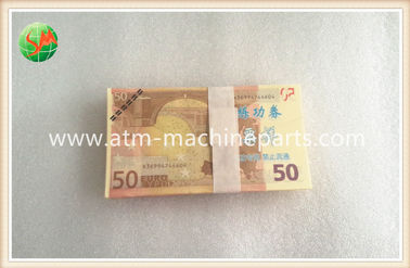 ตู้ ATM อะไหล่ทดสอบสื่อ 50 ยูโร 100 ชิ้น 50 อะไหล่เปลี่ยนตู้ ATM