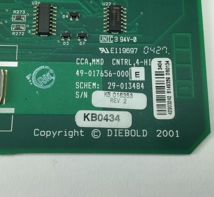 Diebold 49-017656-000E CCA การ์ดบอร์ดควบคุม PCB ATM ส่วน