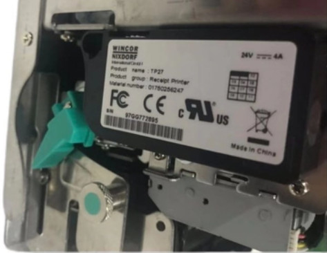 01750256247 1750256247 Wincor Nixdorf TP27 เครื่องพิมพ์ใบเสร็จรับ เครื่องพิมพ์ใบเสร็จรับ TP27 (P1 + M1 + H1) 80 มม.
