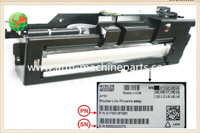 01750187981 ชิ้นส่วนอะไหล่ Wincor Nixdorf 1750187981 ปุ่มลั่นชัตเตอร์ V.6 Shutter Lite Assy PC280